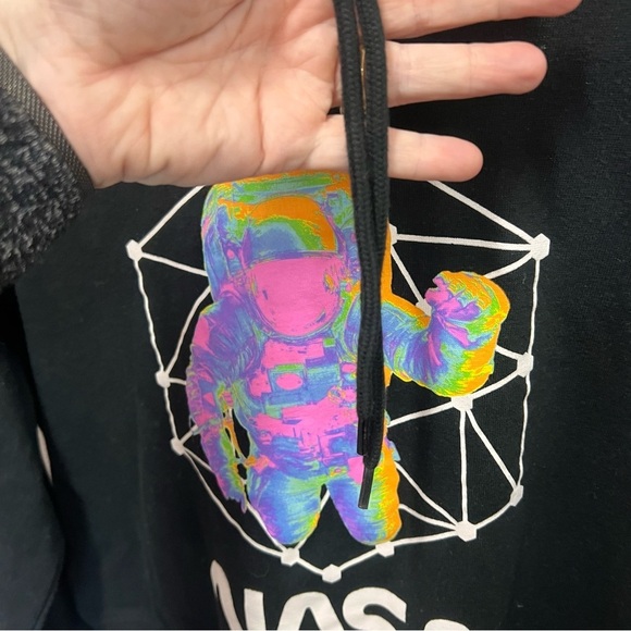 Hyper Space Cropped NASA Hoodie size small - Picture 5 of 11